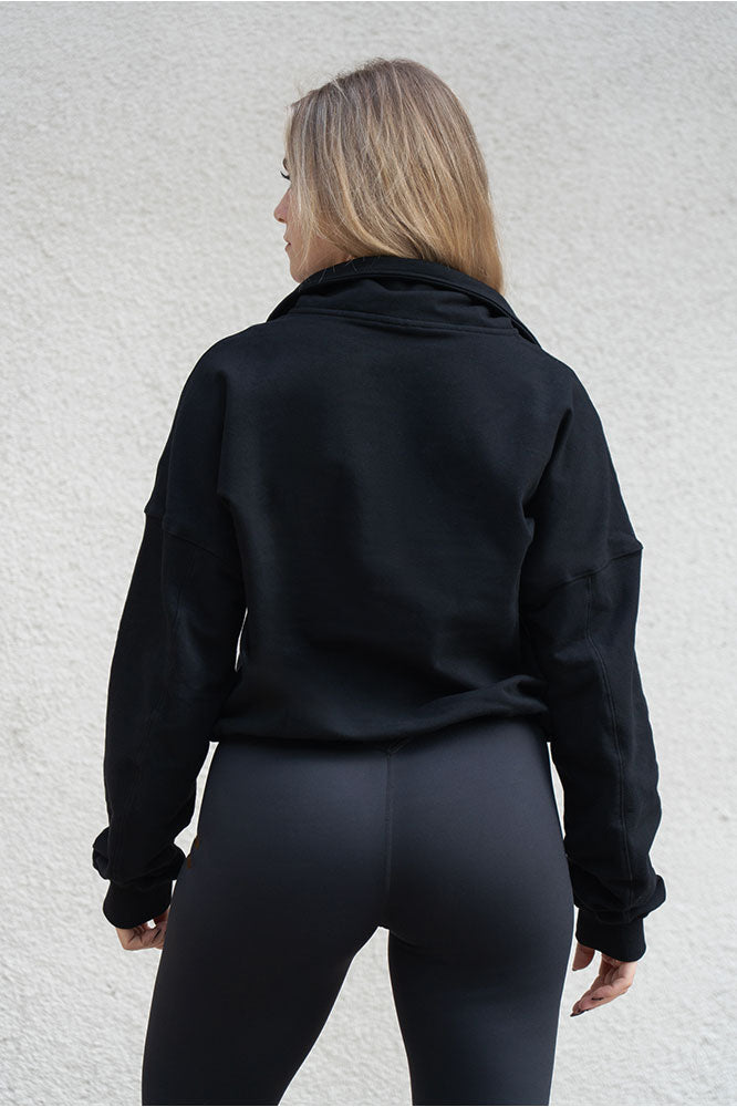 Edge Cozy Half Zip Sweater stilbild vardag