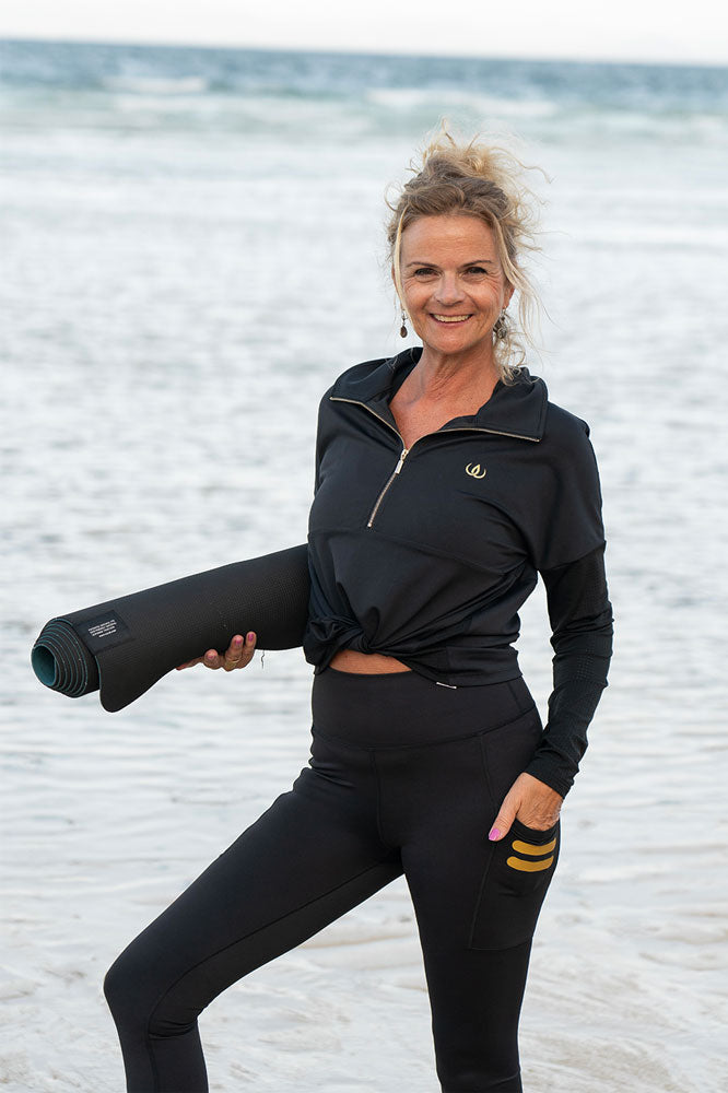 Edge Half Zip Träningströja detaljbild dragkedja