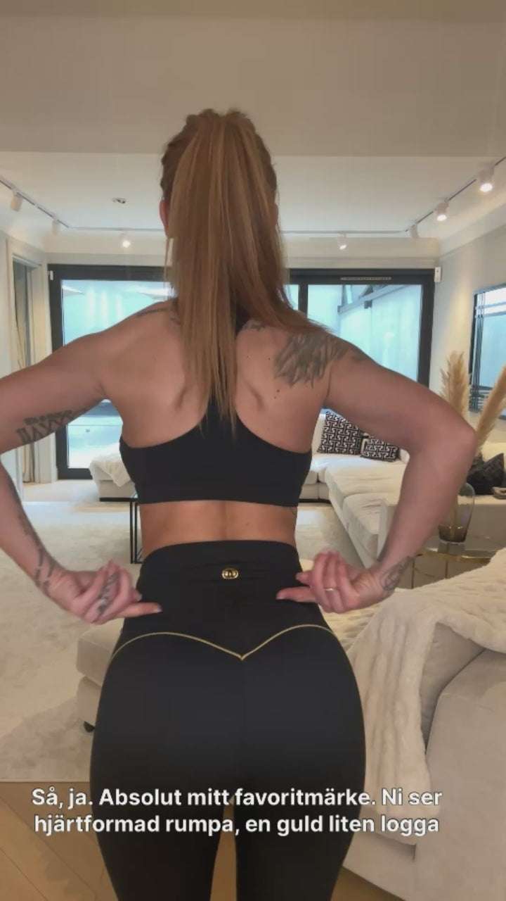 Slimline FlexFlow Träningstights Guld – video