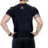 t-shirt- Black Tee orange